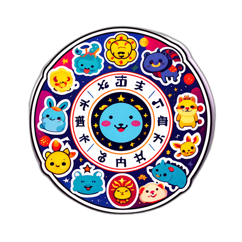 占星キャラクターのかわいいデザイン