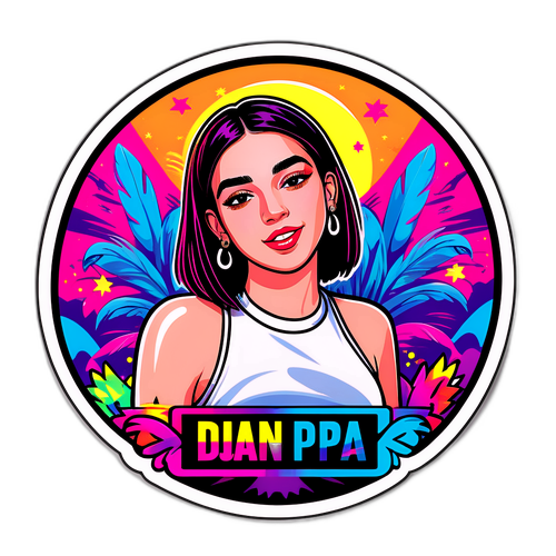 Diseño de un sticker para festival de música