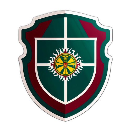 Escudo del Fluminense con un fondo dinámico