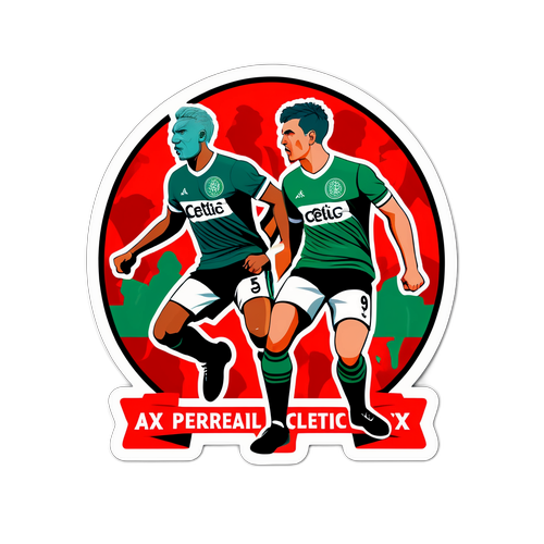 Sticker Pertandingan Hebat Ajax vs Celtic