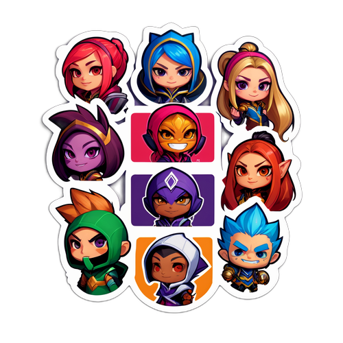 리그 오브 레전드 챔피언 캐릭터 스티커