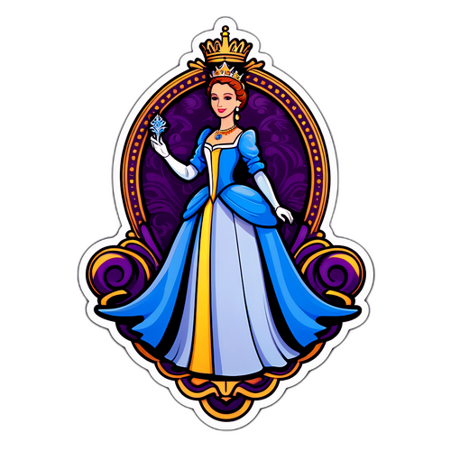 Nálepka s motivem královny