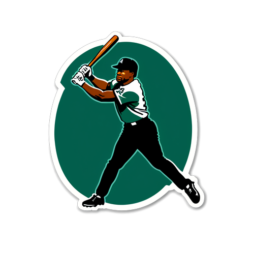 Autocollant en hommage à Rickey Henderson