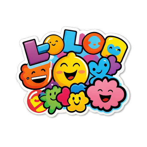 LOL Eğlenceli Çizim Stickerı