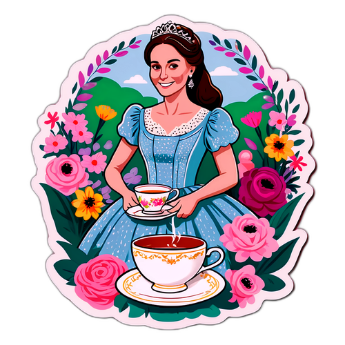 Kate Middleton på trädgårdsfest