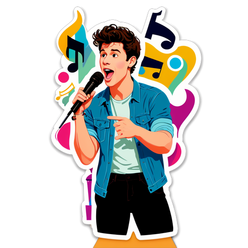 Sing Your Heart Out: Shawn Mendes Sticker