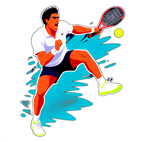 Adegan Dinamik Tenis dengan Carlos Alcaraz