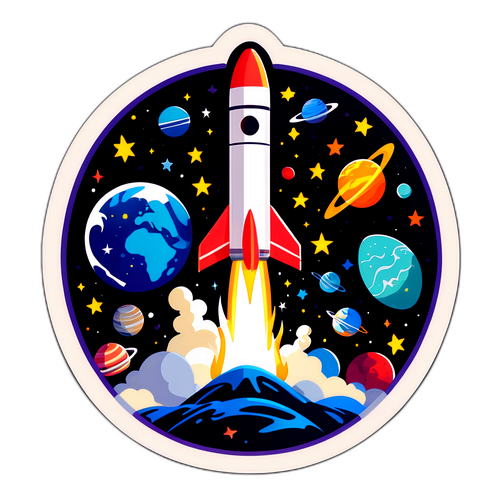 Razzo Spaziale in Lancio