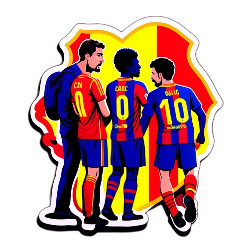 巴爾塞隆納足球迷的強烈對抗場景