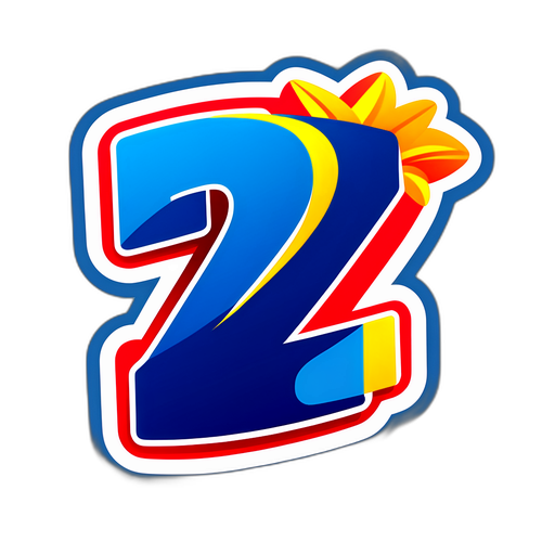 खेल थीम में संख्या '2'