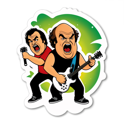 Känn Rocken! Tenacious D Sticker som Får Hela Scenen att Vibrera!