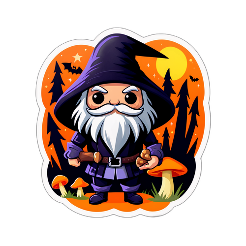 Abțibild tematic de Halloween inspirat de "The Witcher"