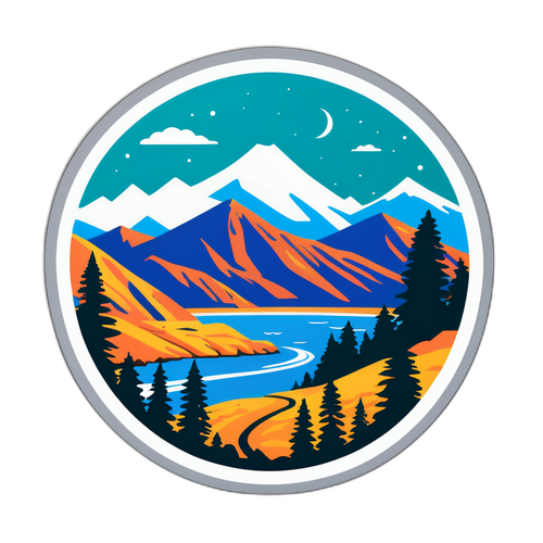 Scenic California Landscape with Earthquake Element