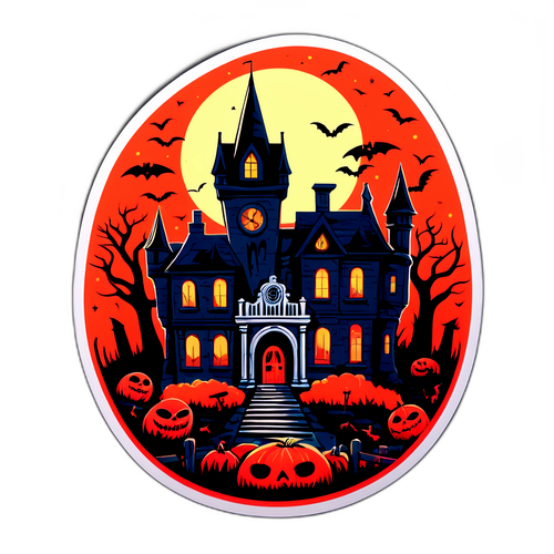 Creepy Captivating Derry Mansion Sticker