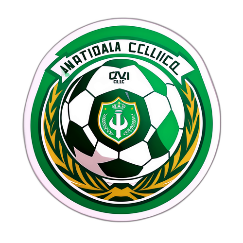 Soccer Ball Sticker Inspired by Atlético Nacional and Deportivo Cali