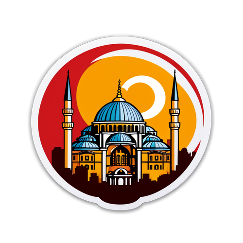 Sticker ya Galatasaray na Alama za Istanbul