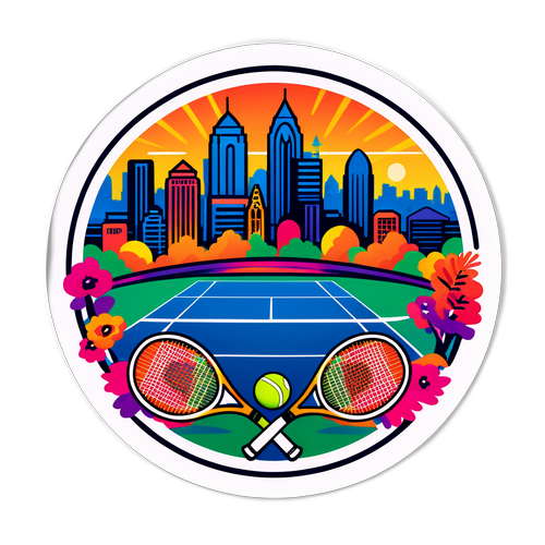 Vibrant klistermärke för Cincinnati Open