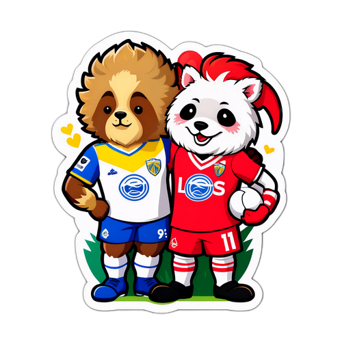 Uchoraji wa kuvutia wa alama za Leeds United na Nottingham Forest