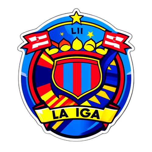 Stiker Liga Spanyol yang Penuh Semangat