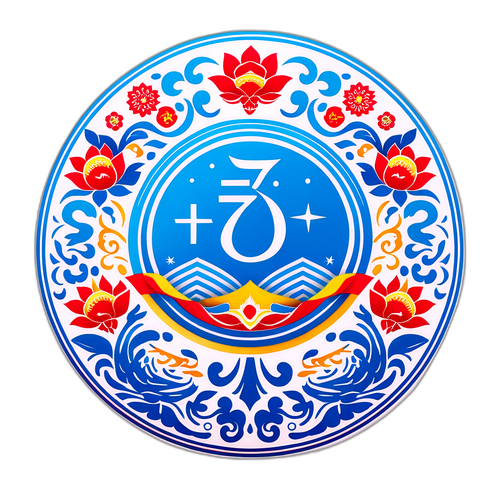 新疆70周年庆典的璀璨图案