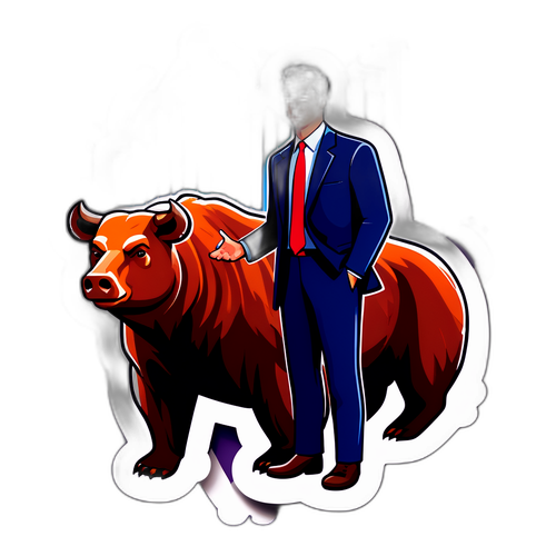 Investeringstema med okse og bjørn