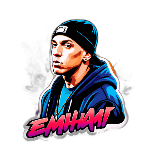 Sticker Stilizzato di Eminem