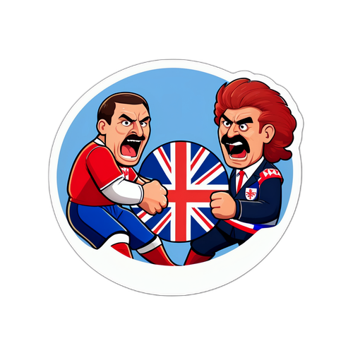 มีมตลกเกี่ยวกับการต่อสู้ระหว่าง 'อังกฤษ vs เซอร์เบีย'