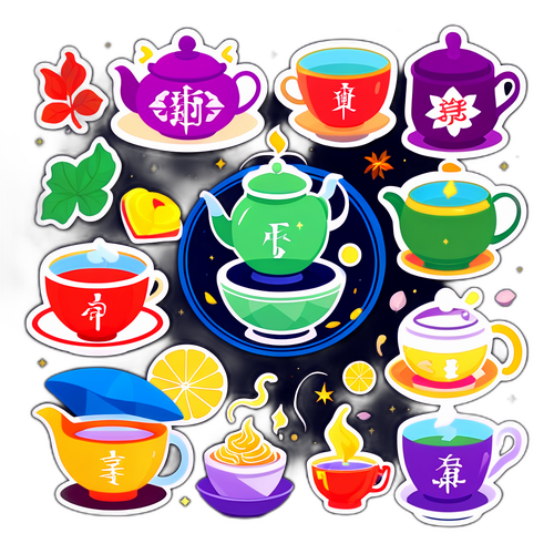 오늘의 운세 점치기 도구 디자인과 다양한 향기로운 차