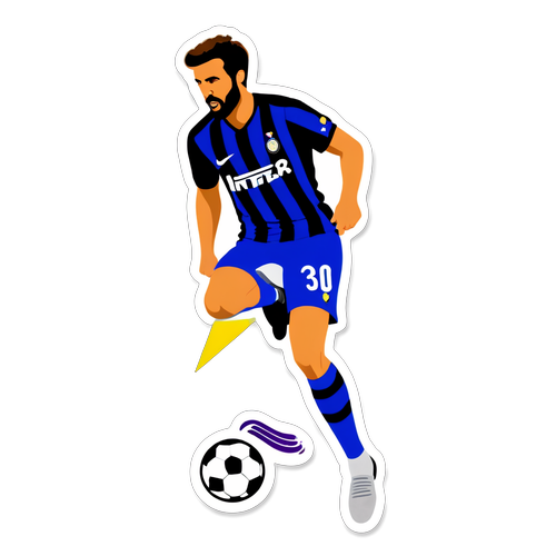 Sticker van Edoardo Bove in Voetbal Pose