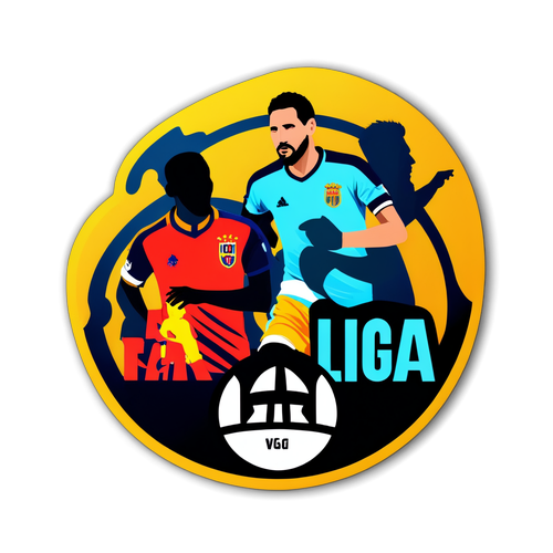 Minimalist 'La Liga' Aufkleber