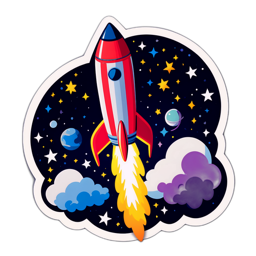 Eventyrlig klistremerke med Gemini 3