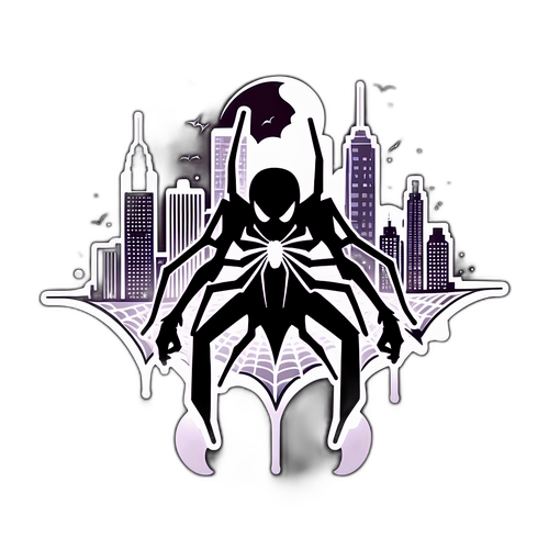 Pelekat Laba-Laba Mysterious dan Elegan