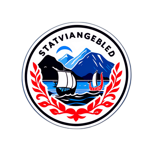 Kunstnerisk klistremerke av Stavanger Aftenblad-logoen