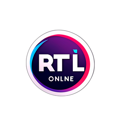 RTL Online stílusos logó minimalistikus dizájnban