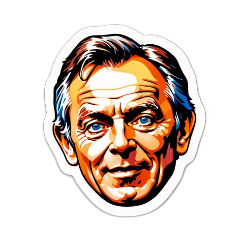 Stwórz naklejkę z portretem Tony'ego Blaira