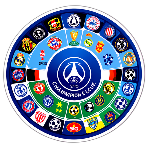 Sticker ya Uwanja wa Soka wa Ligi ya Mabingwa