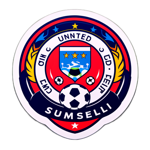 Stiker Emblem Sumsel United di Lapangan Sepak Bola