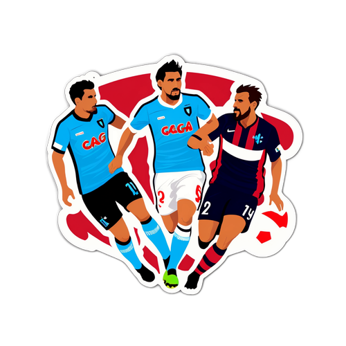 Στιγμή από τον αγώνα Κάλιαρι εναντίον Λάτσιο