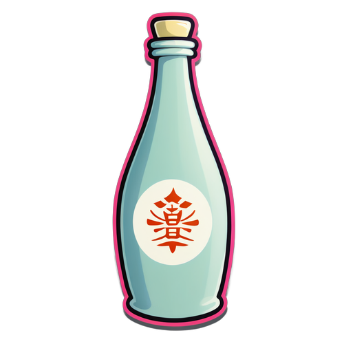 Discover the Vibrant World of Japanese Culture Through This Stunning Sake Bottle! 🍶✨