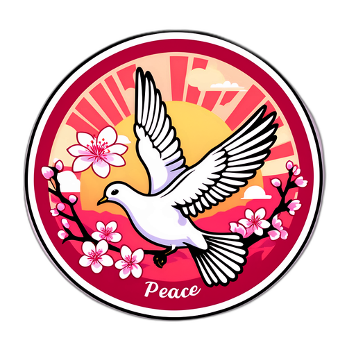 Herdenking van Hiroshima: Vredesduif en Kersenbloesem