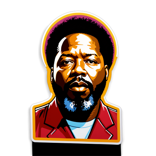 Un potente adesivo che rappresenta Larry Hoover