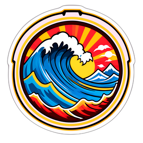 Design ng Sticker ng Epekto ng Lindol