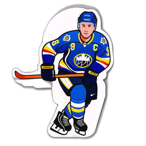 Design samolepek Jiřího Šlégra jako hokejisty