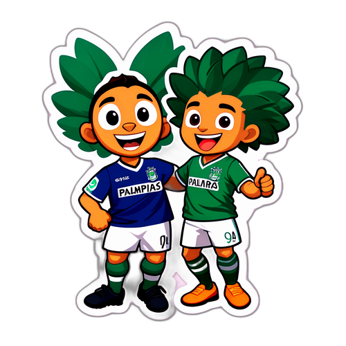 Adesivo per i tifosi di Palmeiras e Porto