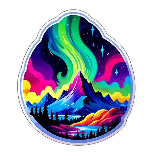 Magische Aurora Borealis Sticker