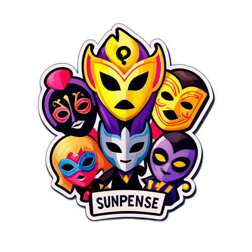 Mysteriöse Aufkleber mit Maskierten Sängern