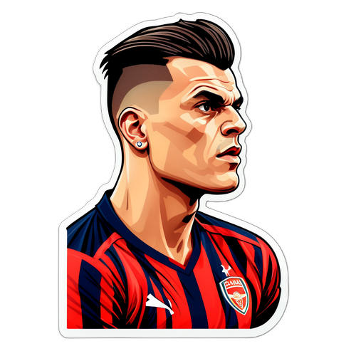 Ritratto Stilizzato di Xhaka
