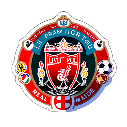 리버풀과 레알 마드리드 매치 기념 스티커 디자인