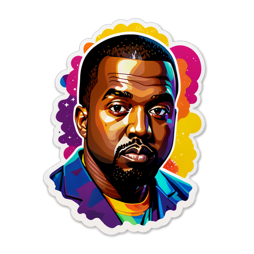 Bold Sticker med Kanye West