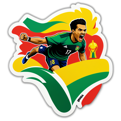 Stiker Perayaan Gol di Stadion